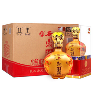 西凤 白酒 浓香型  陈酒贡品 52度  500ml*6瓶 整箱装（新老包装随机发）