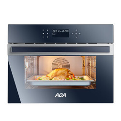 北美电器 （ACA）嵌入式蒸汽烤箱家用 电烤箱多功能蒸烤箱智能烘焙一体机 ATO-EE58A
