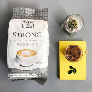 wow coffee 沃欧咖啡 速溶系列 特浓速溶咖啡 (1500g、袋装、100条)