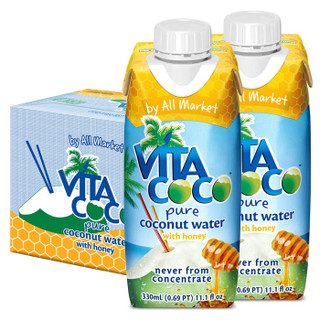 VITA COCO 唯他可可 天然椰子水 蜂蜜味 330ml*12瓶 整箱