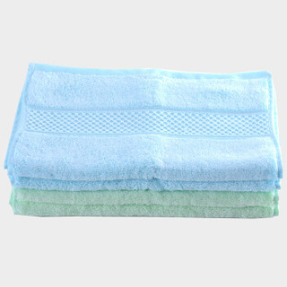 Hömmy 佳佰 桉树纤维抑菌毛巾 蓝色+绿色 32*74cm 110g*4条装