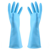 艺姿短款手套厨房清洁防滑洗碗手套洗衣服家务手套(颜色随机)YZ-703