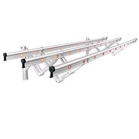 宝优妮 阳台外伸缩晾衣架户外推拉晒被架室外折叠晒衣架3杆DQ9009-10