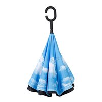 Yandex C型双层反向伞 蓝天白云