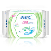 ABC 劲吸棉柔护垫163mm*25片澳洲茶树精华（新老包装随机发货） *2件