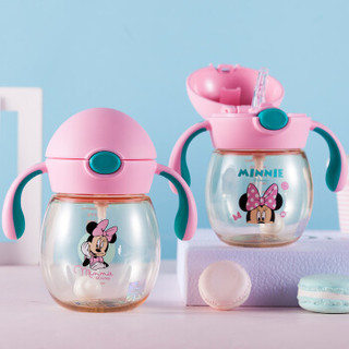 Disney 迪士尼  GX-5892 马尾萌趣学饮杯 莹粉米妮 350ml