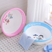 LONGSTAR 龙士达 LS-0206 塑料脸盆 28CM 蜜桃粉