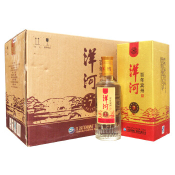 洋河 洋河百年宾州 7星 口感绵柔浓香型白酒 42度 500ml*6瓶
