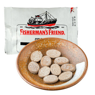 FISHERMAN'S FRIEND 渔夫之宝英国进口 薄荷糖清新口气强劲清凉薄荷糖果零食特强润喉糖原味25g