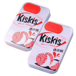 KisKis 酷滋 无糖薄荷糖 迷你版 荔枝味 13g