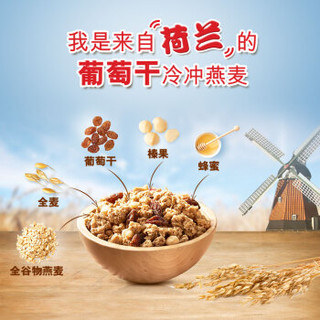 QUAKER 桂格 Cruesli 葡萄干榛子谷粒即食燕麦 500g/盒