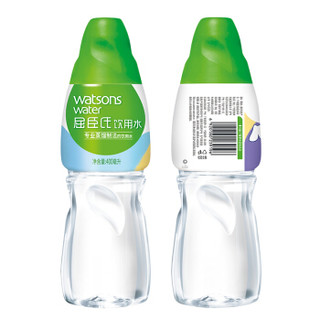 Watsons 屈臣氏 饮用水文字瓶（蒸馏制法）400ml*15瓶 整箱装