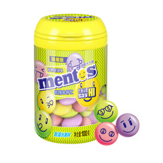 mentos曼妥思劲嚼充气糖酸溜水果味100g