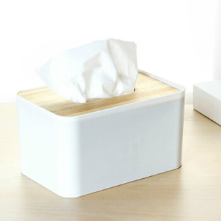 Neyankex 日式简约原木盖纸巾盒