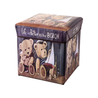 红凡 收纳凳子 卡通熊