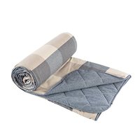 Jeanpop 简璞 水洗棉夏凉被 蓝灰大格 150*200cm