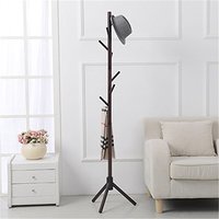 Yandex 实木落地衣帽架 八个挂钩