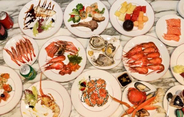 蟹宴生蚝畅吃 海鲜日料 北上海大酒店海鲜主题自助晚餐