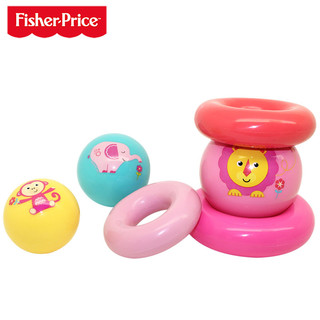 Fisher-Price 费雪 F0922 彩虹叠叠球 粉色款