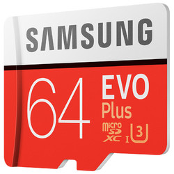 SAMSUNG 三星 EVO Plus MicroSDXC UHS-I U3 Class10 TF存储卡 64GB 