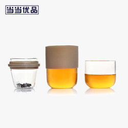 当当优品 玻璃快客杯 一壶一杯 *2件