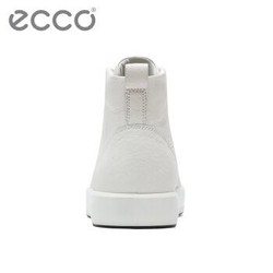 ECCO 爱步 男士时尚高帮鞋 休闲系带牛皮耐磨