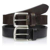 FOSSIL ADAM 男士针扣皮带 2件装