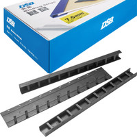DSB 迪士比）10孔装订夹条 黑色 A4 3mm 装订30页 办公用品标书合同装订打孔机塑料压条 100根/盒