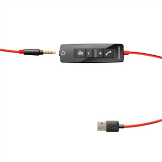 Plantronics 缤特力 C5220 USB+3.5MM 线控耳机耳麦带话筒 会议电话 直连电脑+手机/平板