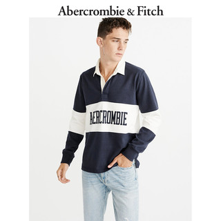 Abercrombie & Fitch 216215-2 男士纯棉长袖橄榄球衫