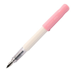 PILOT 百乐笑脸 钢笔 FKA-1SR 淡粉白杆+吸墨器 F尖 + 墨水+元气小钢笔 +凑单品