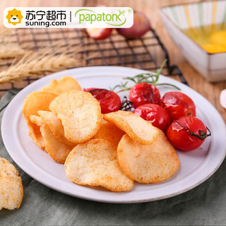 papatonk 印尼进口 啪啪通(Papatonk) 虾片 薯片膨化食品 网红休闲零食小吃 烤番茄味85g
