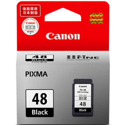 Canon 佳能 PG-48原装墨盒黑色标准容量装（适用E478）打印页数：400（E478A4文档）