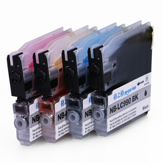 格之格 NB-LC990 彩色墨盒 4支 (彩色、通用耗材、超值/大容量)