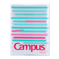 PLUS会员：KOKUYO 国誉 Campus活页纸便携袋彩色贴纸 B5/30页 3色WCN-CLL1330