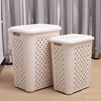 百草园 塑料收纳篮 (60L+36L、象牙白)