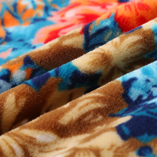 九洲鹿 加厚珊瑚绒毛毯 爱丽丝蓝 1.5*2m