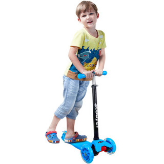 NUKIED 纽奇 儿童滑板车（蓝色） 闪光四轮