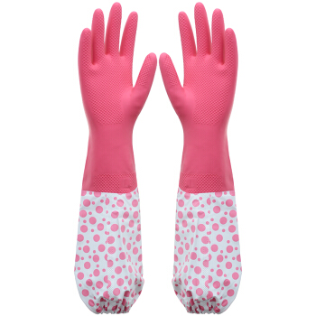 Double One 双一 加棉花袖束口清洁手套 L