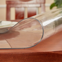铭聚布艺 软玻璃加厚PVC 透明款（厚度2.0mm） 80cm*140cm *2件