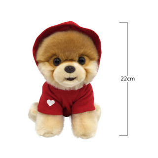 GUND 博美犬毛绒玩具小布-红色连帽衫 22cm