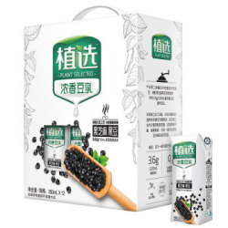 伊利 植选浓香豆乳(黑芝麻黑豆味)250mL*12盒/箱(礼盒装) *2件