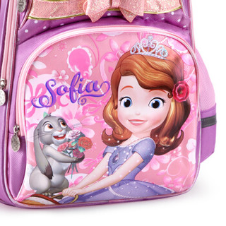 Disney 迪士尼 M11257A 女童双肩背包 苏菲亚公主 紫色  24*14*40cm