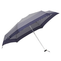  网易严选 超轻布五折伞 蓝色条纹