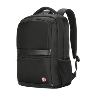 SVVISSGEM双肩包  15.6英寸防水多功能笔记本电脑包男女学生书包出差旅游背包SA-9962 黑色
