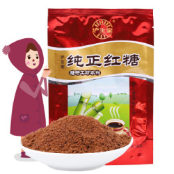 沪生堂纯正红糖 高温熬制无添加纯正老红糖 350g/袋 *12件