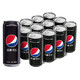 百事可乐 Pepsi 黑罐无糖 汽水碳酸饮料 330ml*12罐 *2件