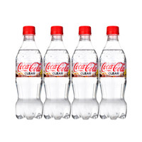  可口可乐 Coca-Cola 透明零度可乐 柠檬味 500ml*4瓶