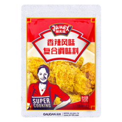 极美滋 香辣 复合调味料 烤鸡翅腌料 烧烤调料70g *5件