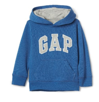 预售Gap男婴幼童潮流连帽衫113991 2019新款Logo套头插袋卫衣